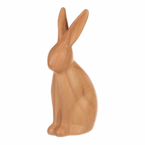 Polyresin dekorativni zajec, srednja figurica, 8 x5 x 16 cm