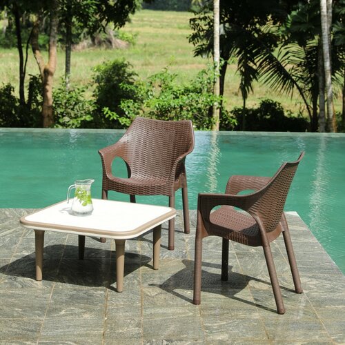 Kunstrattan-Sessel Cambridge Dark Brown  61 x 54 x 80 cm