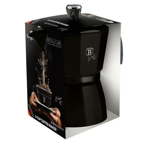 Berlinger Haus Konvice na espresso 3 šálky, Shiny Black Collection