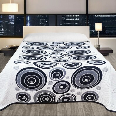 Přehoz na postel Congo černá, 140 x 220 cm