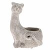 Betonübertopf Katze, grau, 16,5 x 22 x 13,5 cm