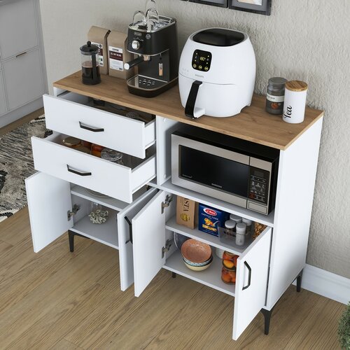 Schrank Jeby Walnut and White