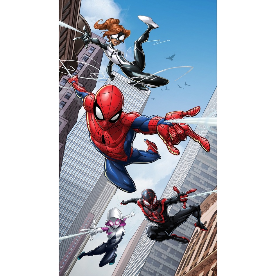 Obrázok AG Design FCSL 7158 Spider Man, foto závěs do dětského pokoje 140x245cm