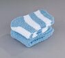 Sada 2 párov ponožiek na spanie Batepo, modré, biela + modrá