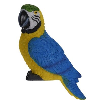 Papagal decorativ Ara ararauna, 7 x 10 x 18 cm