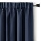 Restilo Blackout Oxford Pleat függöny, indigó, 140 x 245 cm