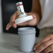 Koziol Láhev na vodu PLOPP TO GO MINI, 200 ml, šedá