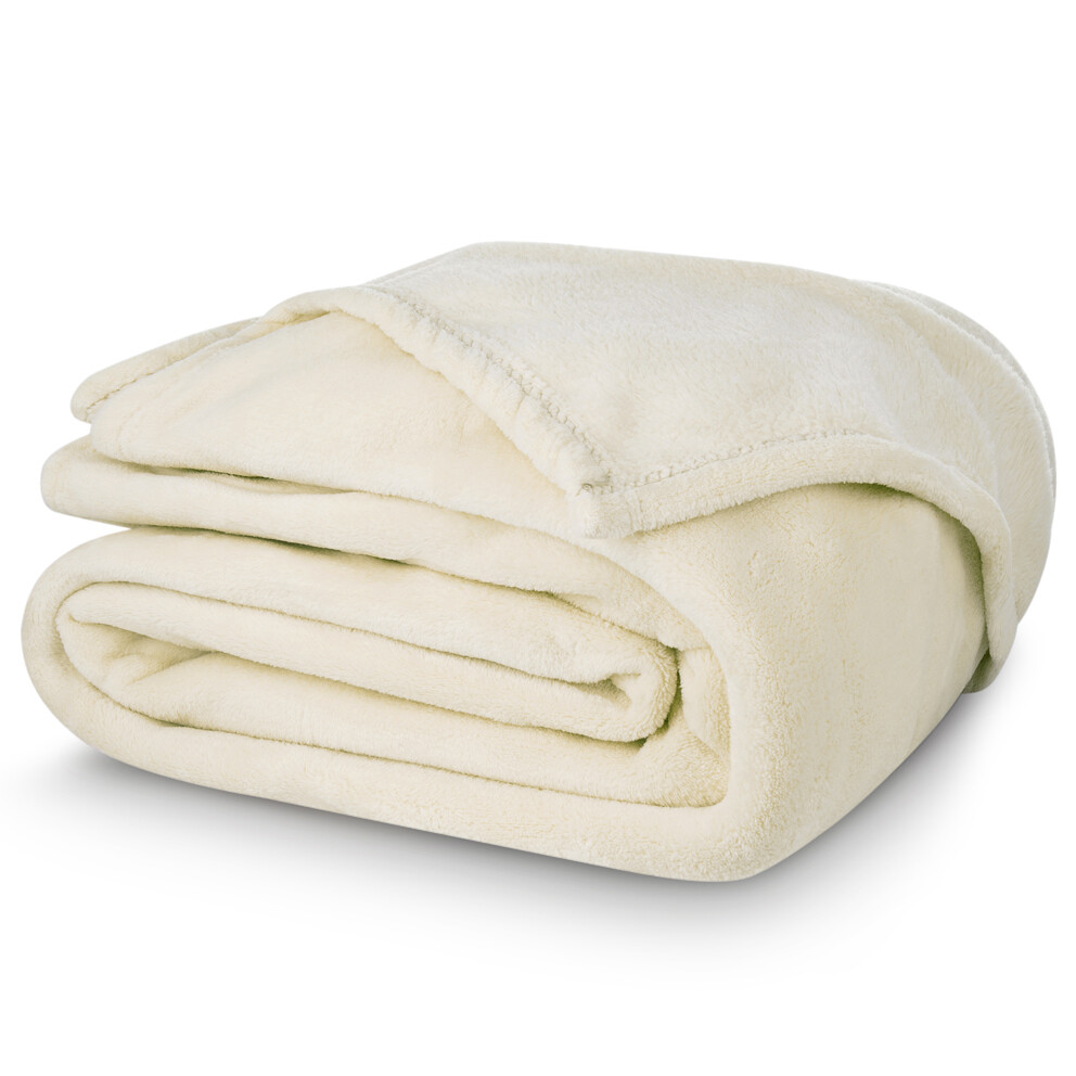 BedTex Dekka mikroplyš smotanová, 150 x 200 cm