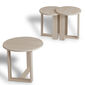 Skladací stôl Mira Oak, 3 ks