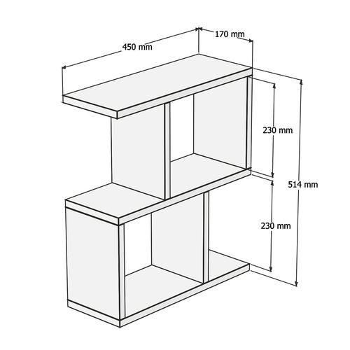 Măsuță auxiliară Zet Freesia Marble