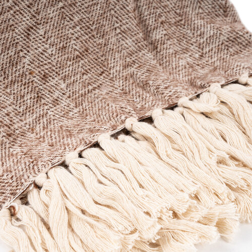 Плед коричневий, 130 x 170   см