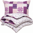 4Home Krep posteljnina Patchwork violet, 140 x 220cm, 70 x 90 cm