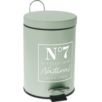 Косметичне відро для сміття Natural зелений, 17 x 24,5 см