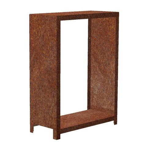 Stora Drewutnia ogrodowa 120 x 80 x 40 cm, corten CORGARDEN 1037