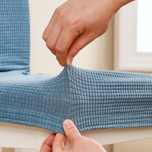 4Home Napínací potah na židli Magic clean modrá,45 - 50 cm, sada 2 ks