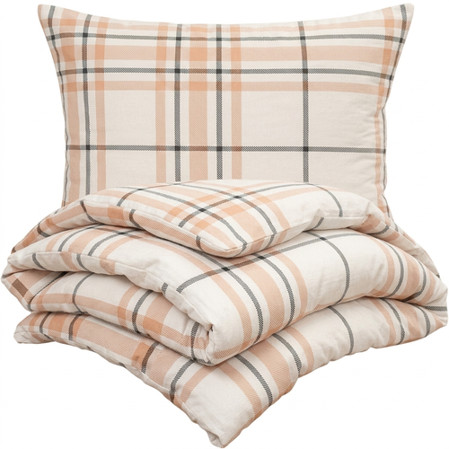 Lenjerie de pat din flanelă 4Home Elegant Plaid, 140 x 200 cm, 70 x 90 cm