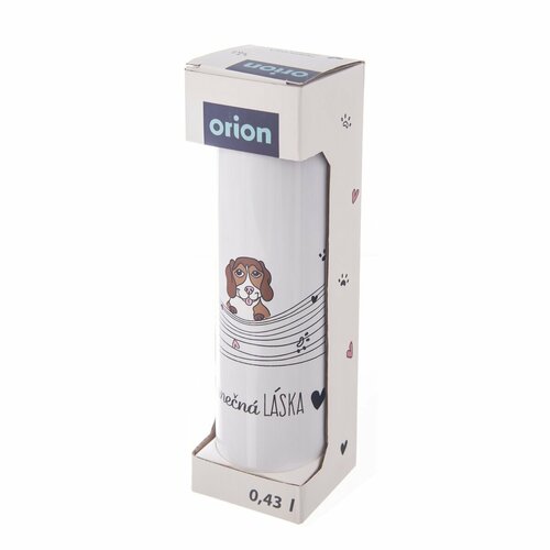 Orion Edelstahl-Thermosflasche Unendliche Liebe Hund, 0,4 l