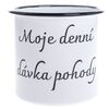 Smaltovaný hrnček "Moje denní dávka pohody", 1 l