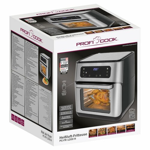 ProfiCook PC-FR 1200 H forrólevegős fritőz, 11 l