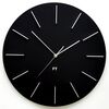 Future Time FT2010BK Round black Designerski zegar ścienny, 40 cm