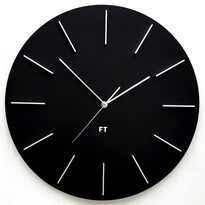 Future Time FT2010BK Round black Dizajnové nástenné hodiny, pr. 40 cm