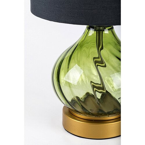 Rabalux 74033 dekoratívna stolná lampa Pirelo, E14, 1x max. 25W, fľaškovo zelená