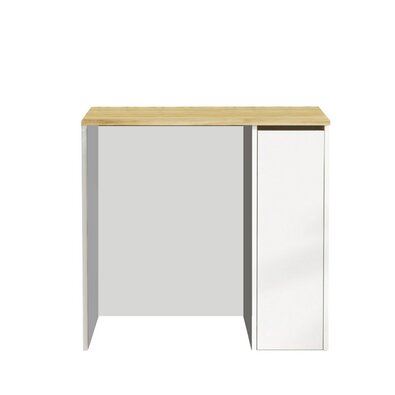 Skříňka na pračku Saly White and Walnut