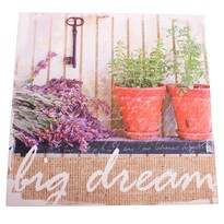 Big Dream vászonkép levendulával, 28 x 28 cm Big Dream vászonkép levendulával, 28 x 28 cm