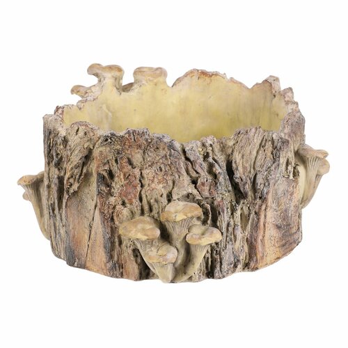 Obudowa betonowa - pień z grzybami, 32 x 29 x 16 cm