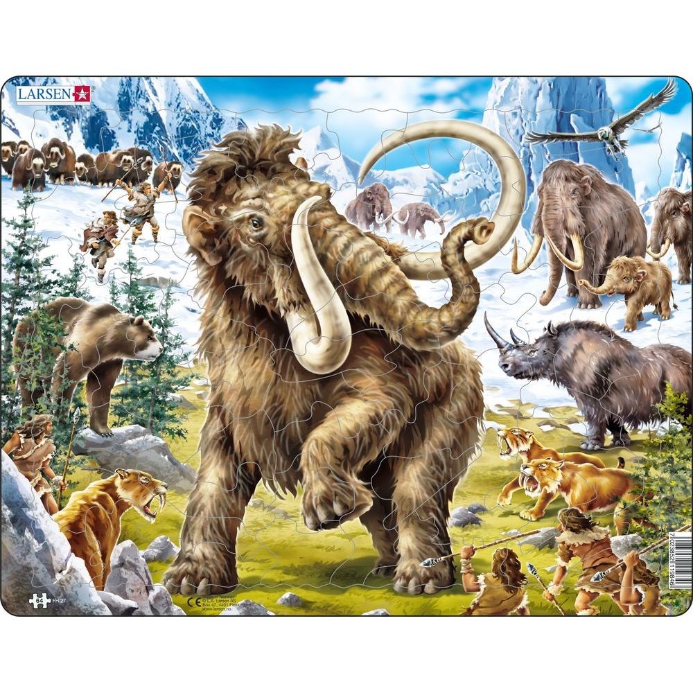 Puzzle Larsen Mamut, 64 dielikov