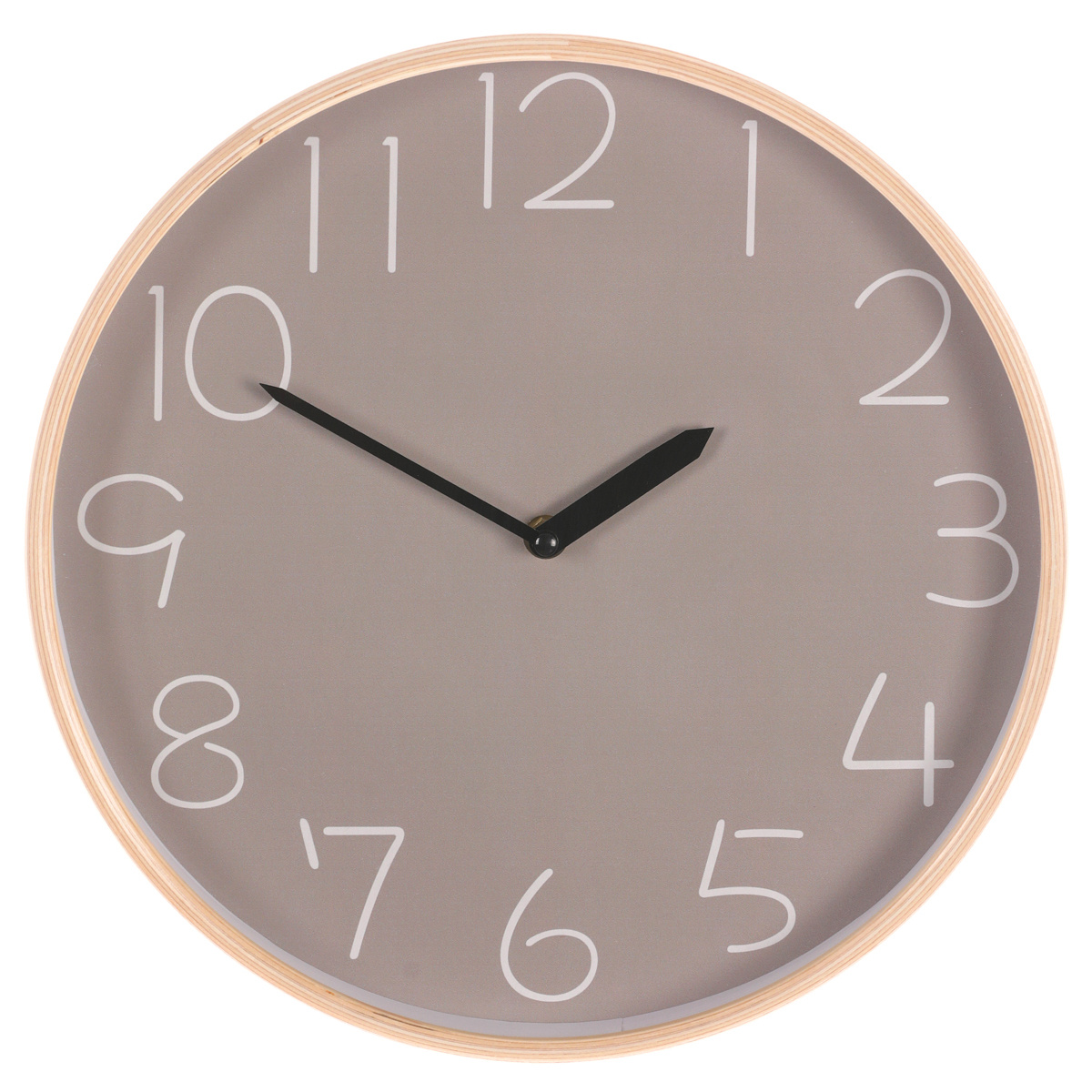 Fotografie Nástěnné hodiny Simplex šedá, pr. 32 cm, MDF
