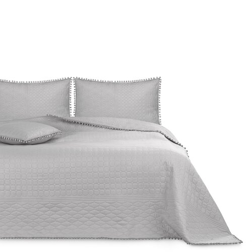 AmeliaHome Покривало для ліжка Meadore срібний, 220 x 240 см