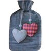 Thermoflasche mit Vlieshülle Winter hearts, 2 l