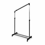 Compactor Kleiderständer unter die Treppe Stairs Black, 91,5 x 45 x 102-170 cm