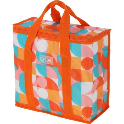Chladiaca taška Retro kocka 16 l, oranžová