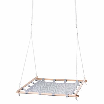 Woody Huśtawka kwadrat z tkaniną, 100 cm