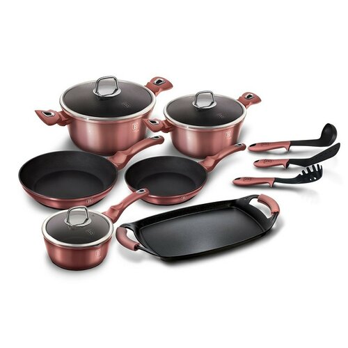 Berlinger Haus 12-delni set posode I-Rose Edition