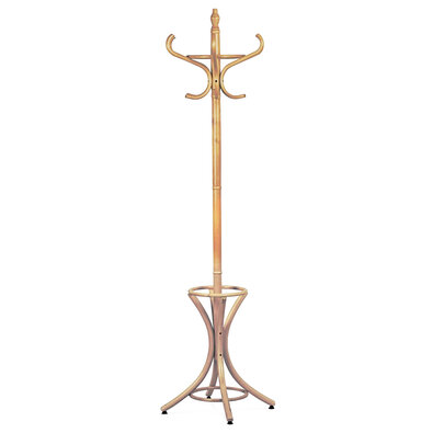 Leseni stojan za obešalnik, temen hrast, 52 x 186cm