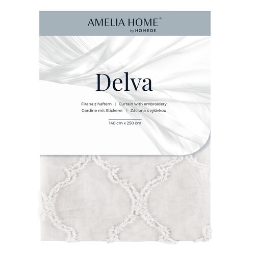 Restilo Záclona Delva Eyelets krémová, 140 x 250 cm