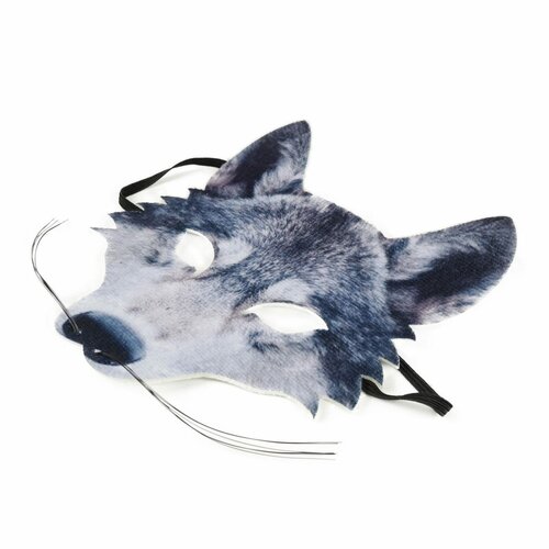 Rappa Kindermaske Wolf mit Borsten