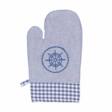 Kuhinjska prijemalka v mornarskem stilu, modra, 18x 28 cm