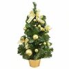 Pom de Crăciun decorat, 50 cm, auriu