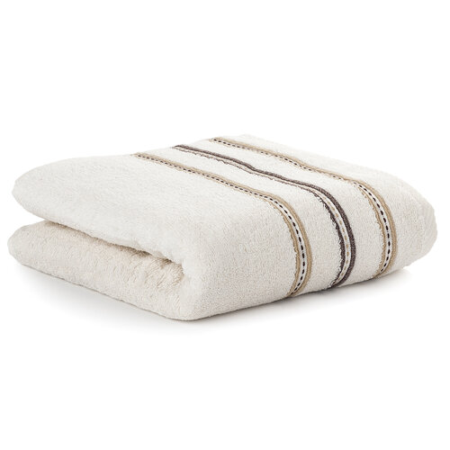 Ręcznik Nicola kremowy, 50 x 90 cm