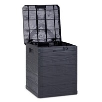 Úložný box na podušky Woody tmavosivá, 90 l Úložný box na podušky Woody tmavosivá, 90 l