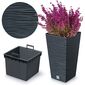 FURU SQUARE 24 cm-es virágtartó, antracit