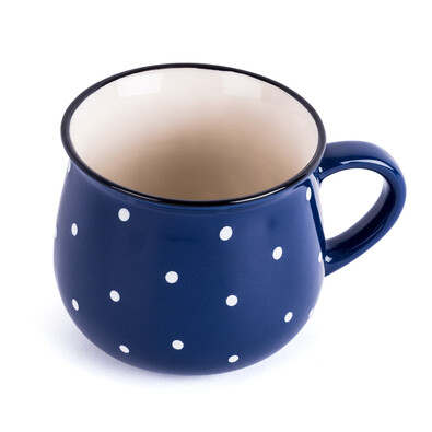 Keramični lonček Dots 230 ml, modra