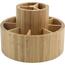 Organizator rotativ din bambus pentrucosmetice MSV Isalys 20 x 15,3 cm