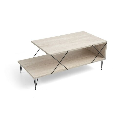Couchtisch Loire Travertine and Black