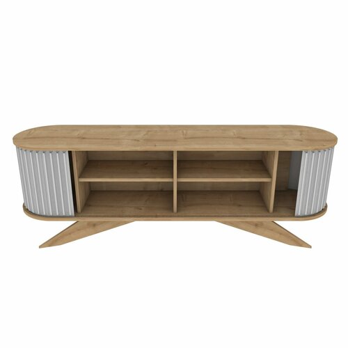 Stor Sapphire Oak and White TV-állvány