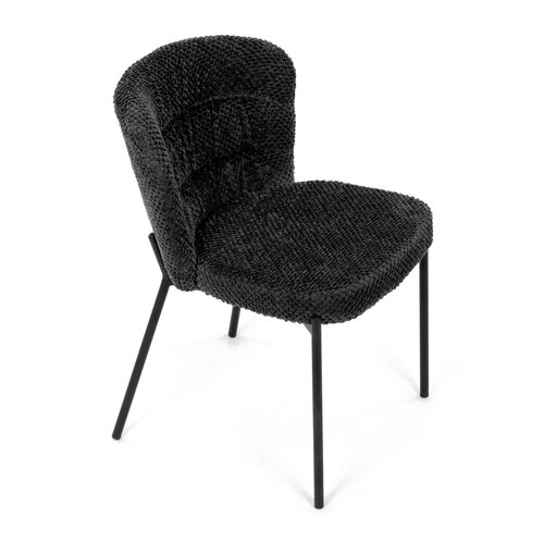 Krzesło do jadalni Bouclé CT-W1077 GREY2, ciemnoszary